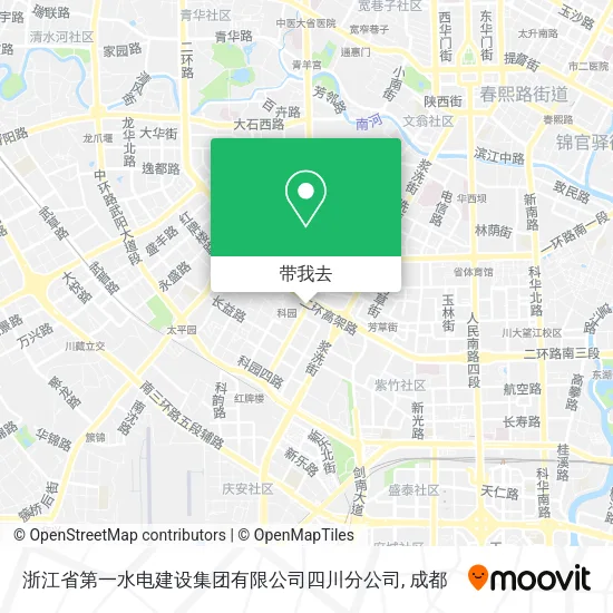浙江省第一水电建设集团有限公司四川分公司地图