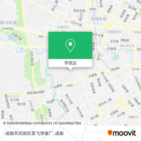 成都市武侯区晨飞弹簧厂地图