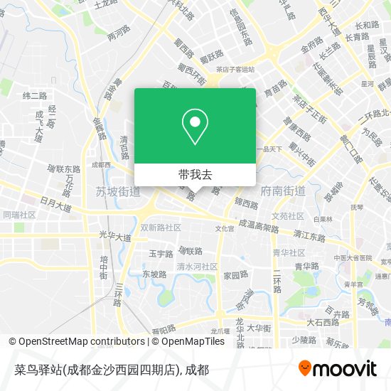 菜鸟驿站(成都金沙西园四期店)地图