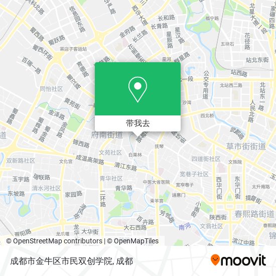 成都市金牛区市民双创学院地图