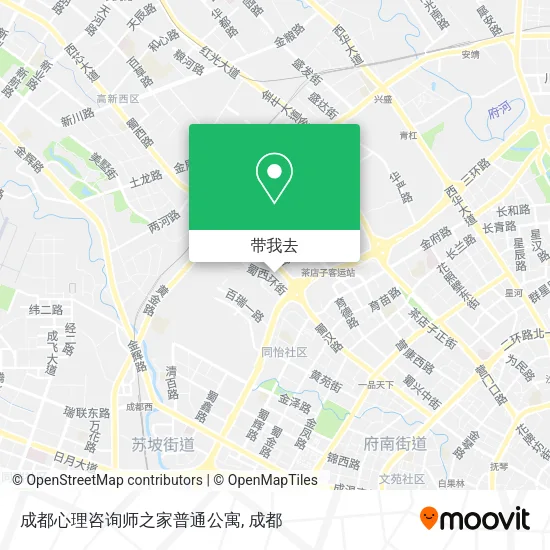 成都心理咨询师之家普通公寓地图
