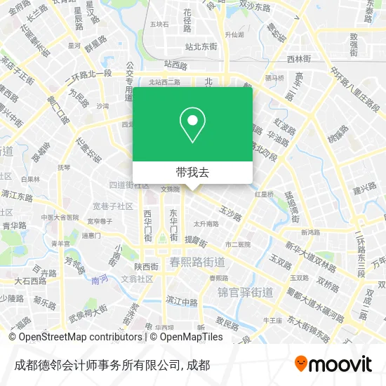 成都德邻会计师事务所有限公司地图