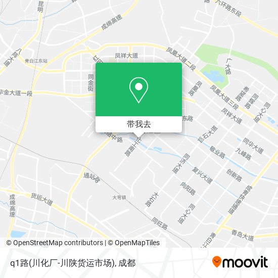 q1路(川化厂-川陕货运市场)地图