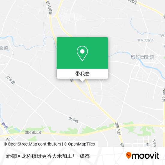 新都区龙桥镇绿更香大米加工厂地图