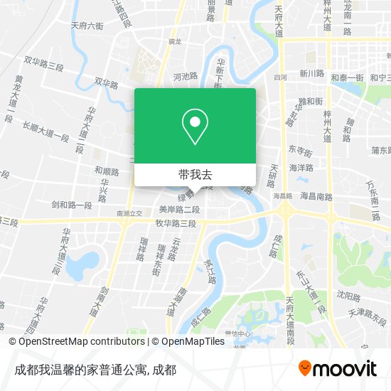 成都我温馨的家普通公寓地图