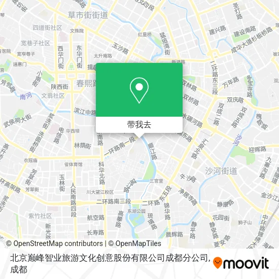 北京巅峰智业旅游文化创意股份有限公司成都分公司地图