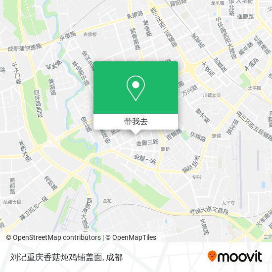 刘记重庆香菇炖鸡铺盖面地图