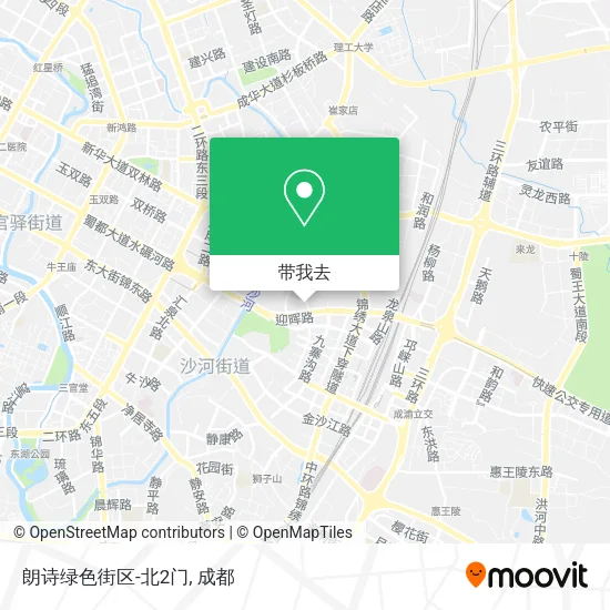 朗诗绿色街区-北2门地图
