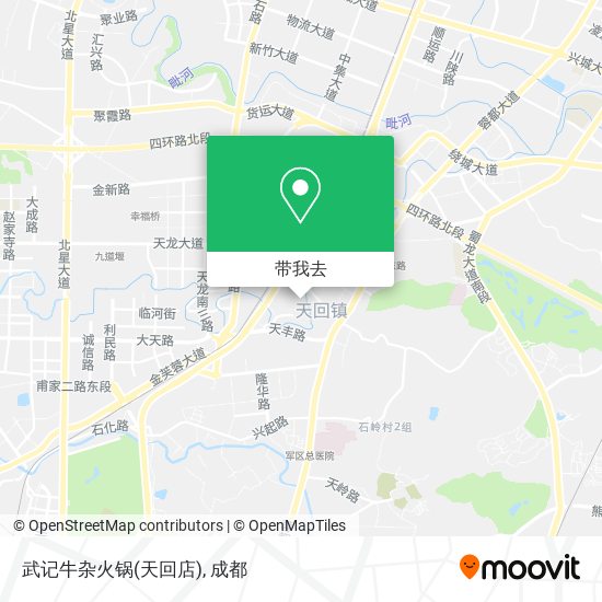 武记牛杂火锅(天回店)地图