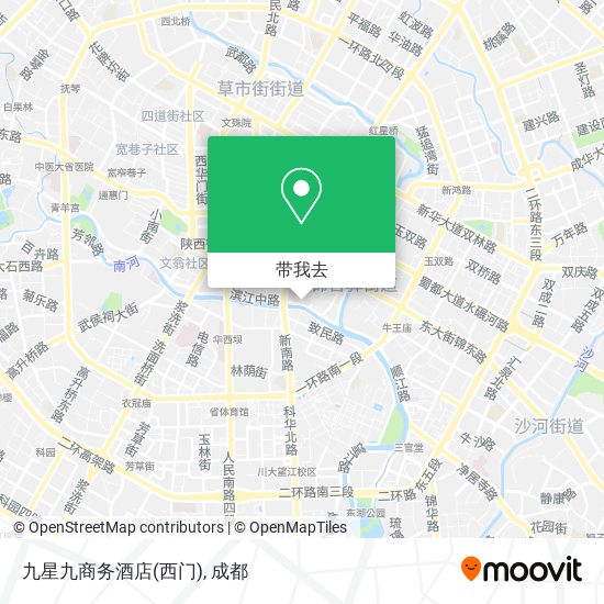 九星九商务酒店(西门)地图