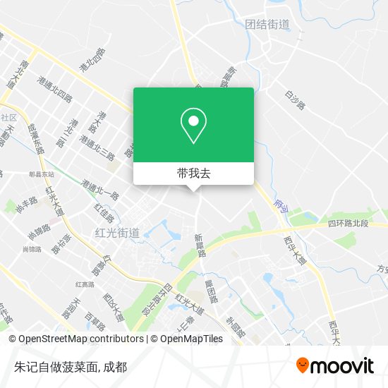 朱记自做菠菜面地图