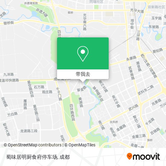 蜀味居明厨食府停车场地图