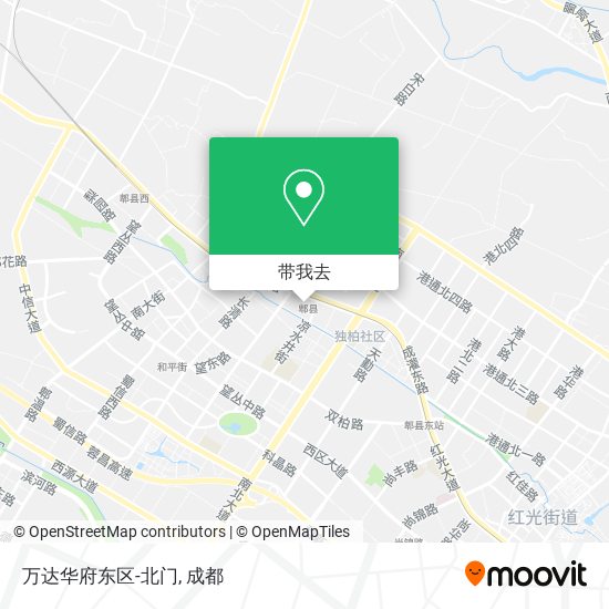 万达华府东区-北门地图