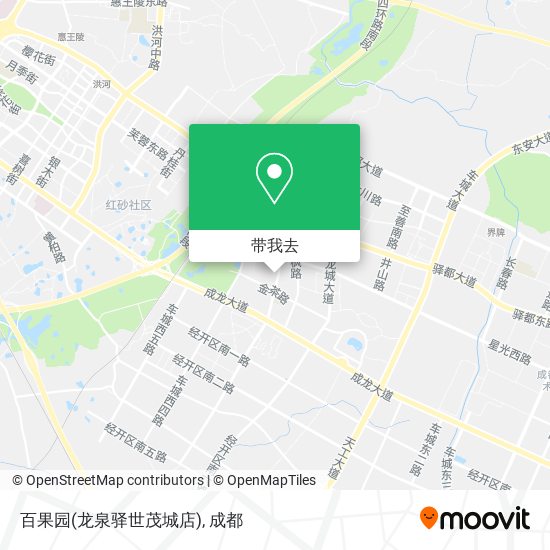 百果园(龙泉驿世茂城店)地图