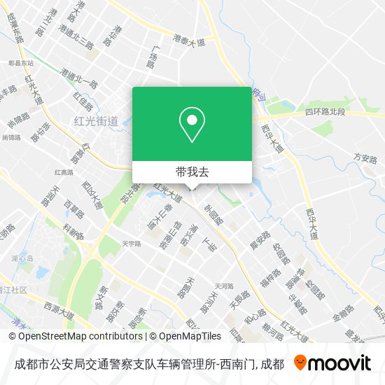 成都市公安局交通警察支队车辆管理所-西南门地图