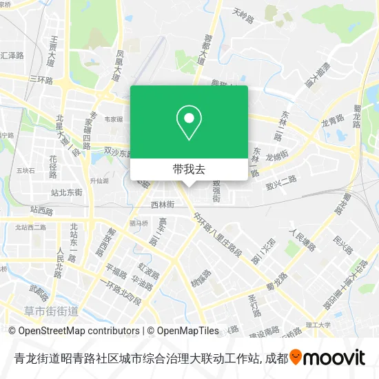青龙街道昭青路社区城市综合治理大联动工作站地图