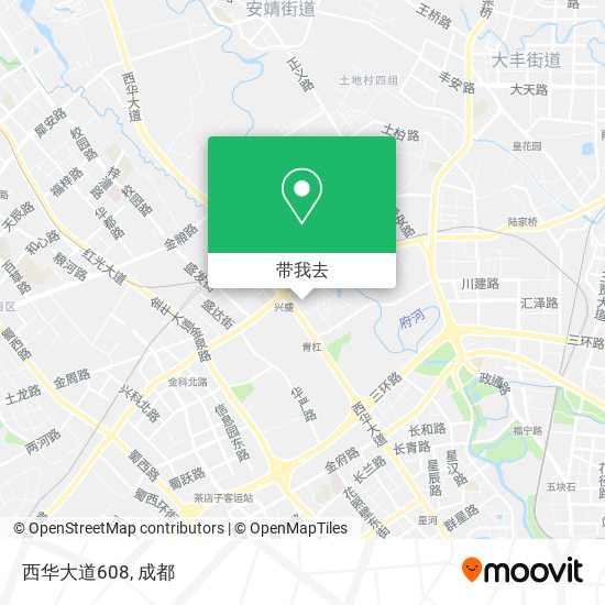 西华大道608地图