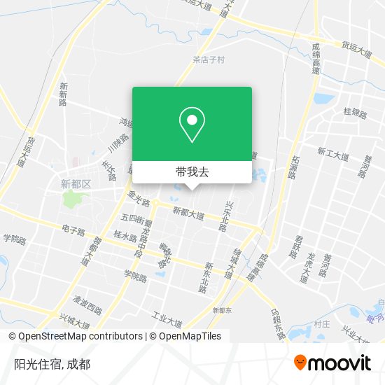 阳光住宿地图