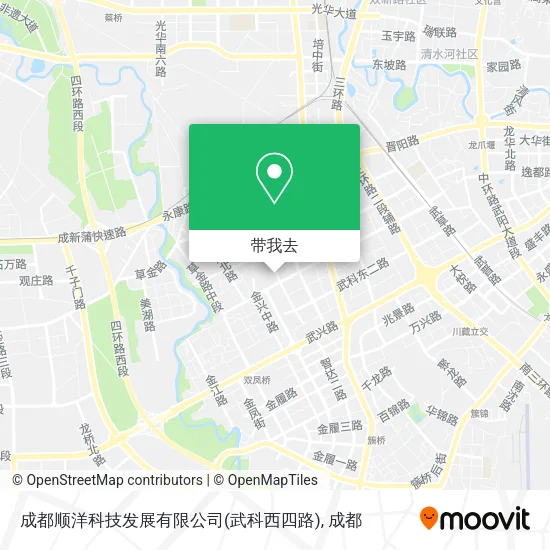 成都顺洋科技发展有限公司(武科西四路)地图