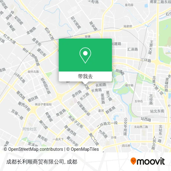 成都长利顺商贸有限公司地图