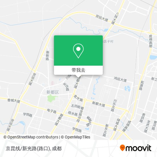 京昆线/新光路(路口)地图