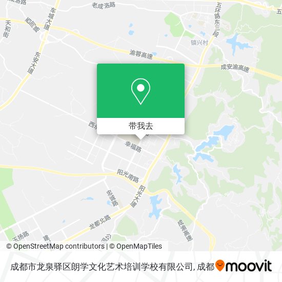 成都市龙泉驿区朗学文化艺术培训学校有限公司地图