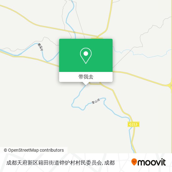 成都天府新区籍田街道铧炉村村民委员会地图