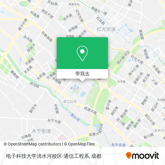 电子科技大学清水河校区-通信工程系地图