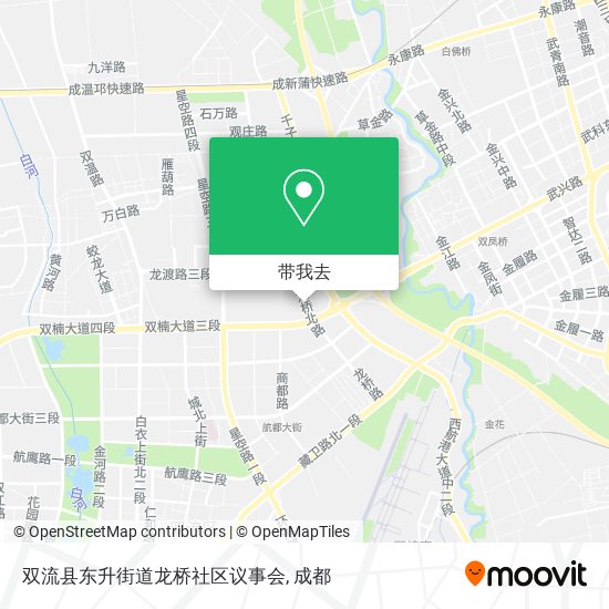 双流县东升街道龙桥社区议事会地图
