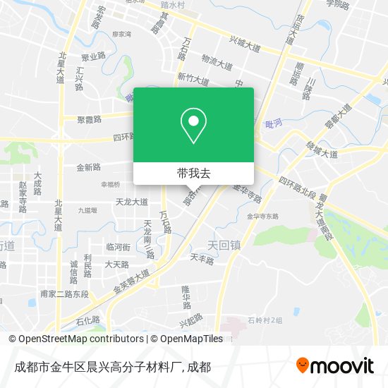 成都市金牛区晨兴高分子材料厂地图