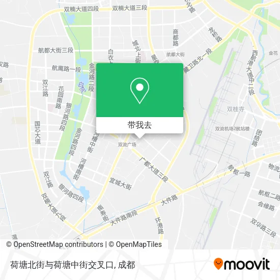 荷塘北街与荷塘中街交叉口地图