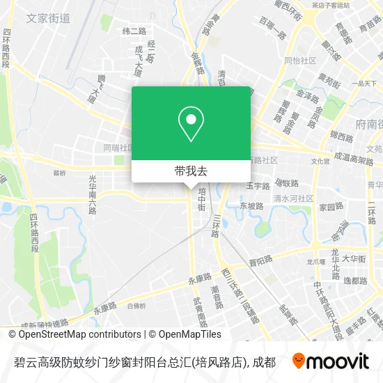 碧云高级防蚊纱门纱窗封阳台总汇(培风路店)地图