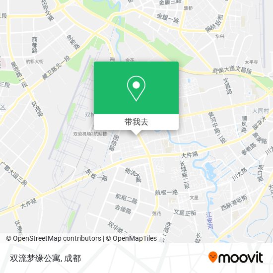 双流梦缘公寓地图