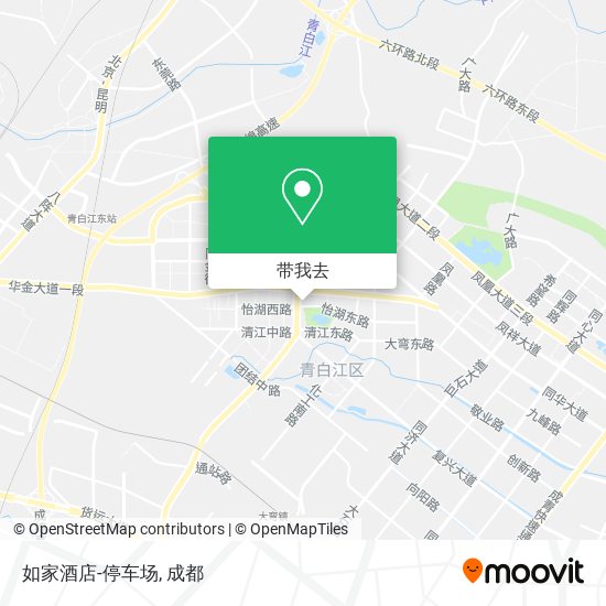 如家酒店-停车场地图