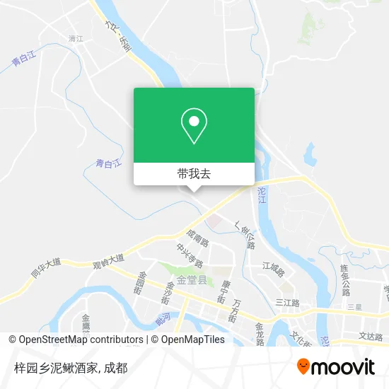 梓园乡泥鳅酒家地图