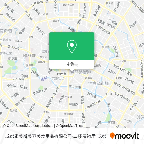 成都康美斯美容美发用品有限公司-二楼展销厅地图