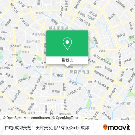 街电(成都美芝兰美容美发用品有限公司)地图