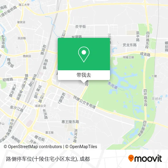 路侧停车位(十陵住宅小区东北)地图