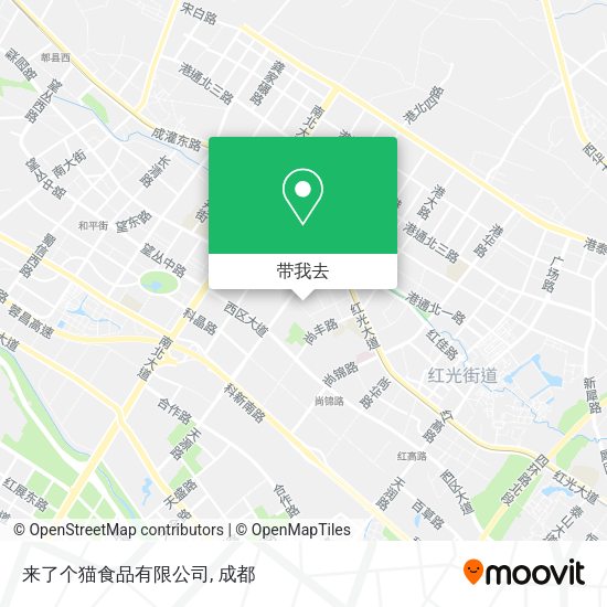 来了个猫食品有限公司地图