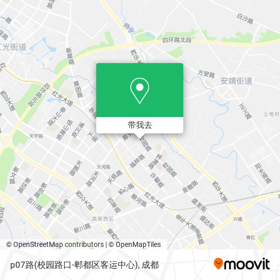 p07路(校园路口-郫都区客运中心)地图