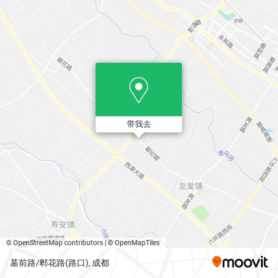 墓前路/郫花路(路口)地图
