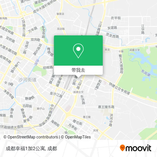 成都幸福1加2公寓地图