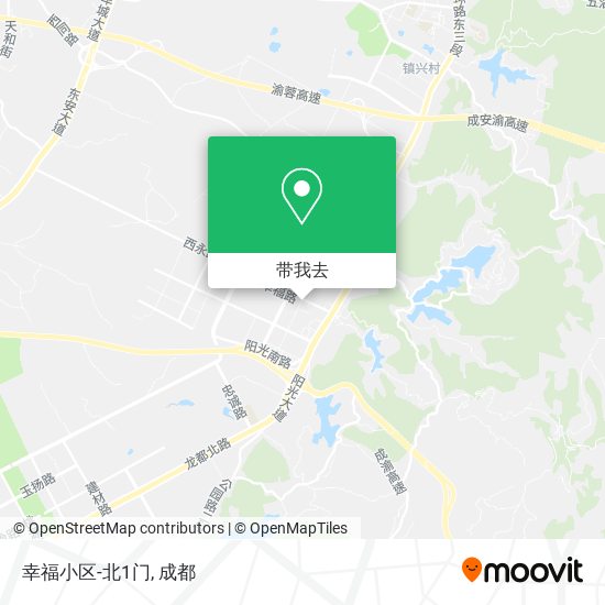 幸福小区-北1门地图