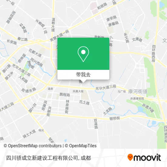 四川骄成立新建设工程有限公司地图