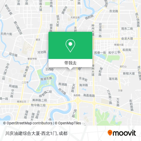 川庆油建综合大厦-西北1门地图