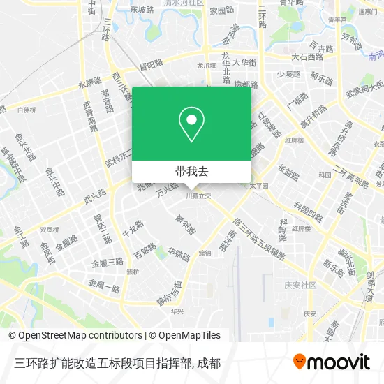 三环路扩能改造五标段项目指挥部地图