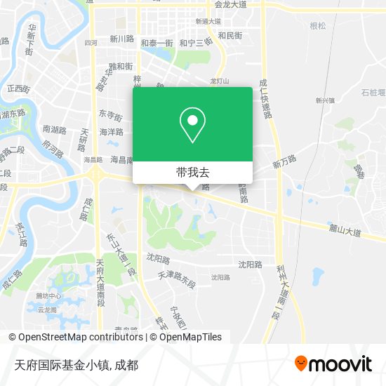 天府国际基金小镇地图