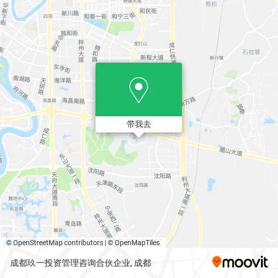 成都玖一投资管理咨询合伙企业地图
