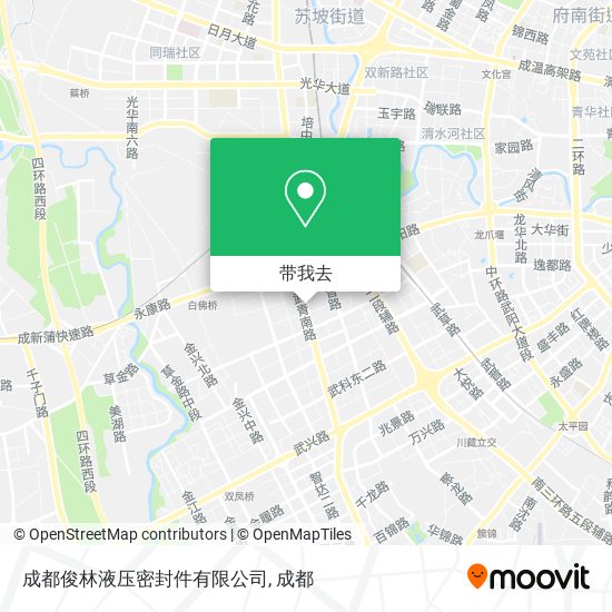 成都俊林液压密封件有限公司地图
