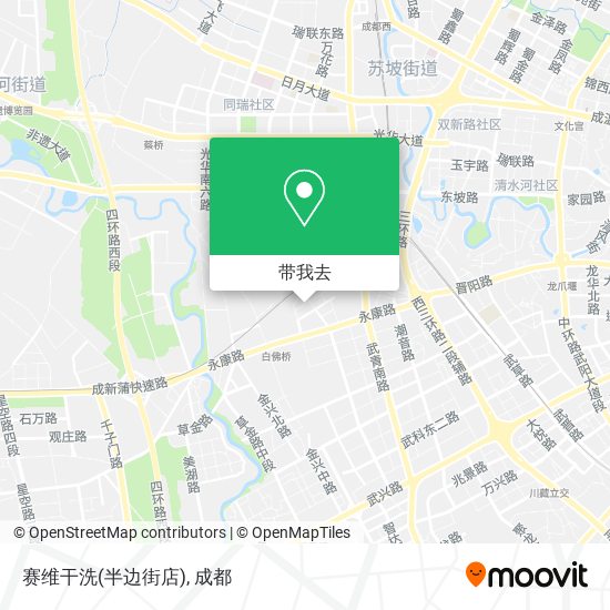 赛维干洗(半边街店)地图